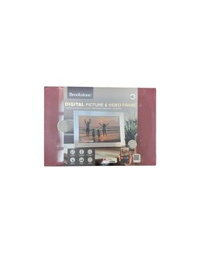 Brookstone 10” WiFi Digital Picture & Video Frame 32GB Touchscreen NEW in Box